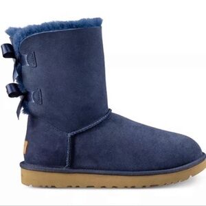 UGG Bailey Bow‎ II Boot Navy Size 6